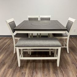 White Kitchen Table Set FINANCING AVAILABLE 