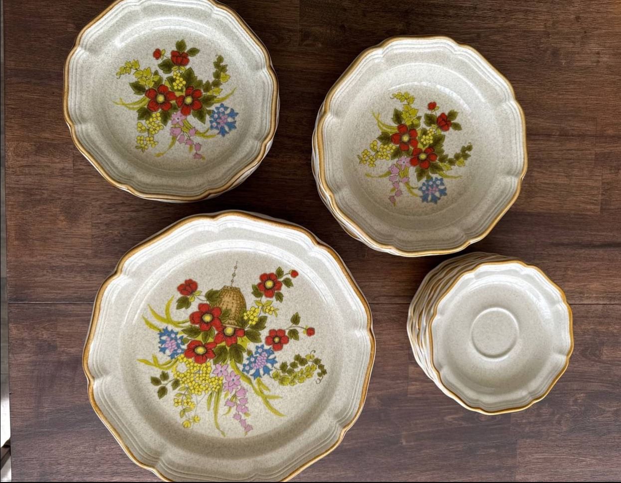 Vintage Stoneware Dish Set