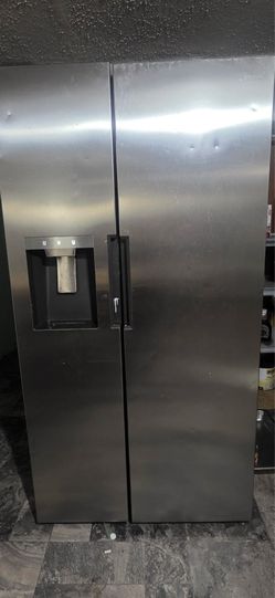 Fridge, gas stove, microwave