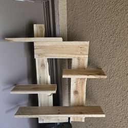 Hand Crafted Wooden Keyholder Shelf