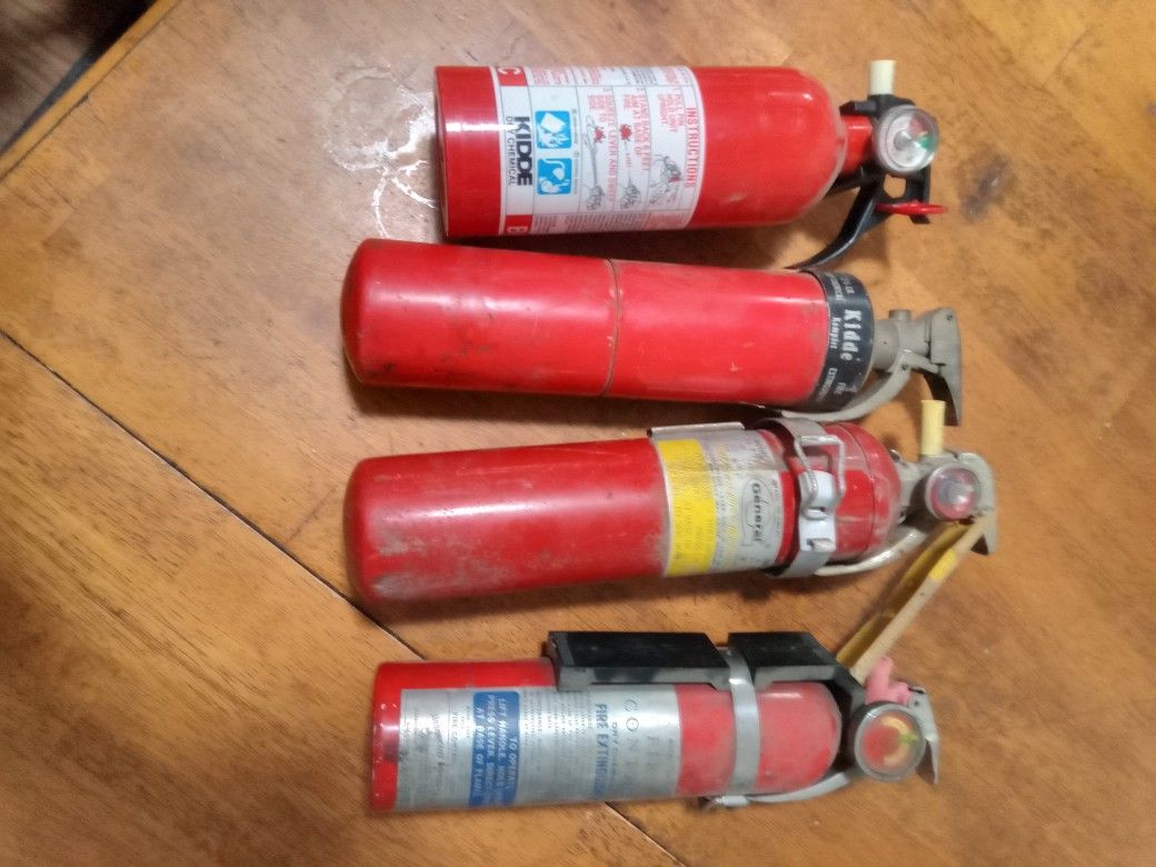 Vintage Dry Chemical Fire Extinguishers