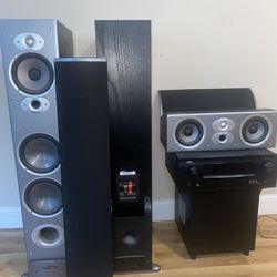 3.1 Polk Speaker System w/ Amp