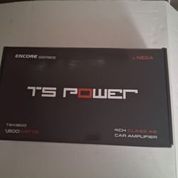 TS Power 1800 Watts 4 Channell Amplifier Brand New In The Box 