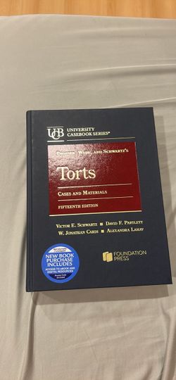 Torts: Cases and Material, 15th edition