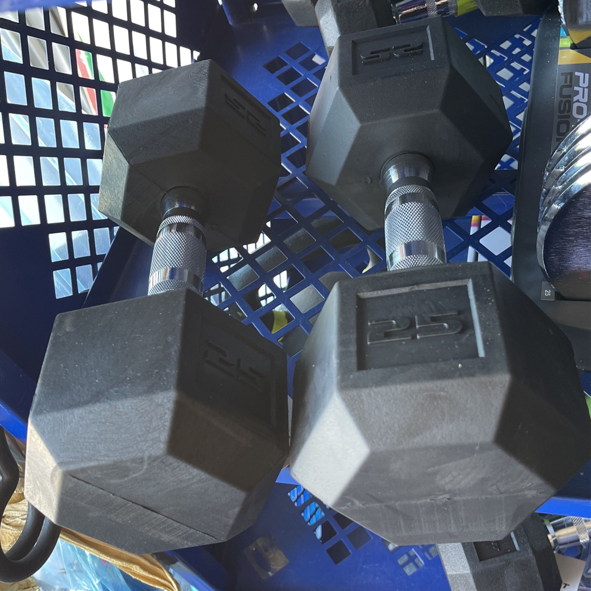 25 Pound Lb Dumbbell Set