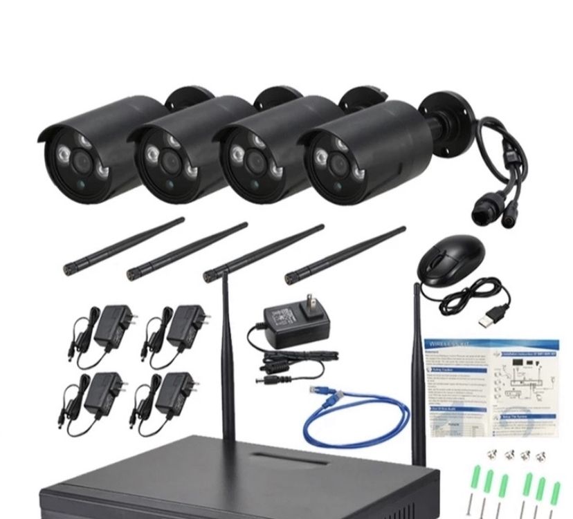 Brand New ! Wireless Security Camera System with 1TB Hard Drive with One-Way Audio,