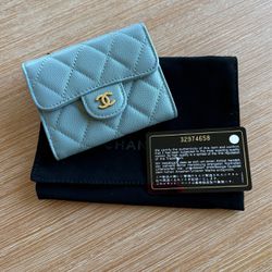 CC Caviar Leather Cardholder/Small Wallet