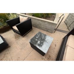Wicker furniture for outside
