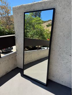 IKEA Black STAVE Large Full Length Mirror