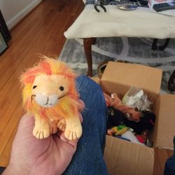 Ty Teenie Beanie Babies. Rare. Bushy The Lion.