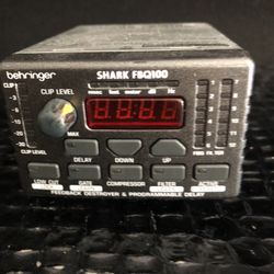 Behringer FBQ-100 Feedback Destroyer work Compressor Delay Gate Low-Cut XLR and 1/4” In and Out 