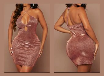 Brown Glittery Dress