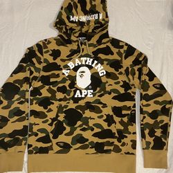 Bape 1st College Logo Hoodie 