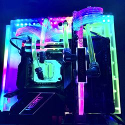 Liquid Water Cooling Gaming PC Desktop — Ryzen 9 5900X / RTX 3080 / 64GB DDR4 / 2TB SSD