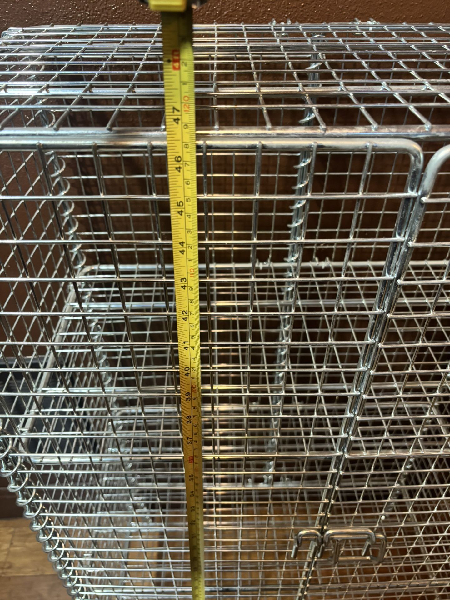 Security Cage/Lockable Storage Shelf, Chrome