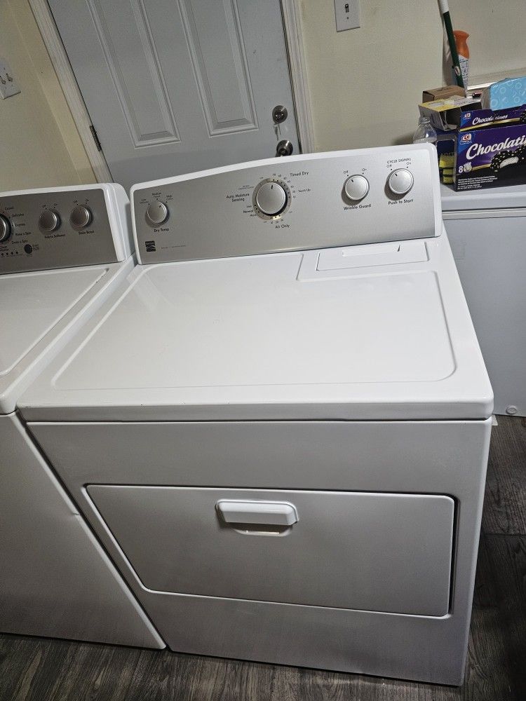 SET WASHER AND DRYER KENMORE XL CAPACITY GOOD CONDITION BOTH ELECTRIC HEAVY DUTY DELIVERY AVAILABLE WE DO REPAIRS