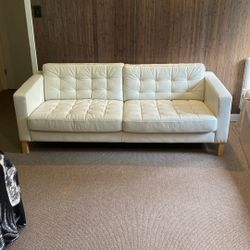 IKEA white Leather Couch