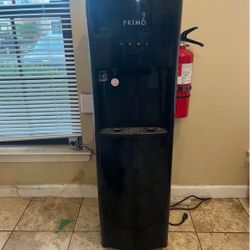 Primo Bottom Load Hot and Cold Freestanding Steel Electric Water Dispenser in Black