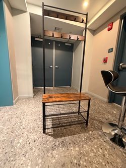 Shoe and coat rack