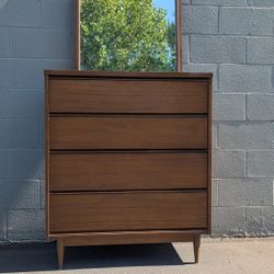 Mid-Century Modern Dresser + Mirror