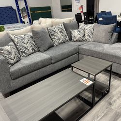 Steel Sectional W/  Pillows Included 🛋️ 