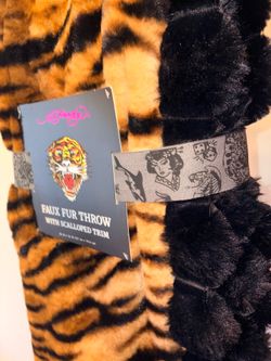 Ed hardy scalloped throw