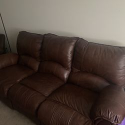 3 Seat REAL leather Couch 