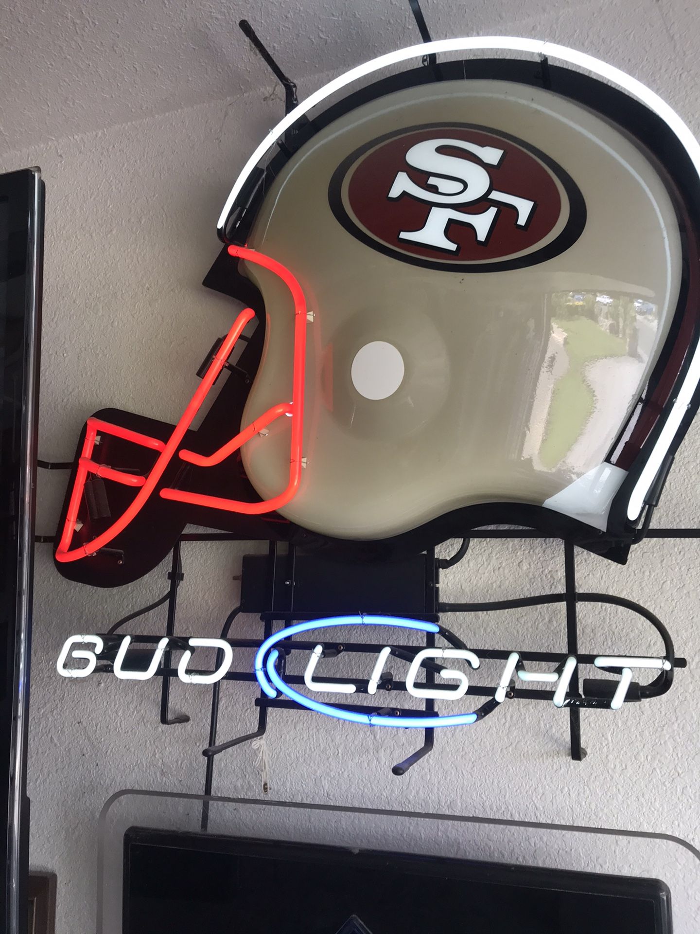 SF 49ERS BUD LIGHT NEON SIGN