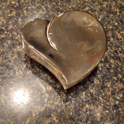 Gold metal heart treasure box 