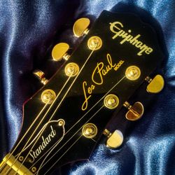 Epiphone Les Paul Standard 60s Plus Top Pro Quilt Maple in Cherry Burst Flame,  Set Up, New Strings, With Gibson Hard Shell Case,BLACK FRIDAY DEAL!!!