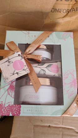 Gift set lotion, body scrub , and hand cream