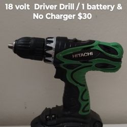 18v HITACHI DRIVER DRILL 