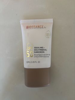 Biossance Daily Hydration Mineral Face Sunscreen SPF 50 + Squalane