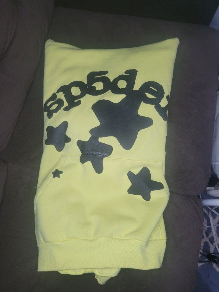 yellow sp5der Hoodie