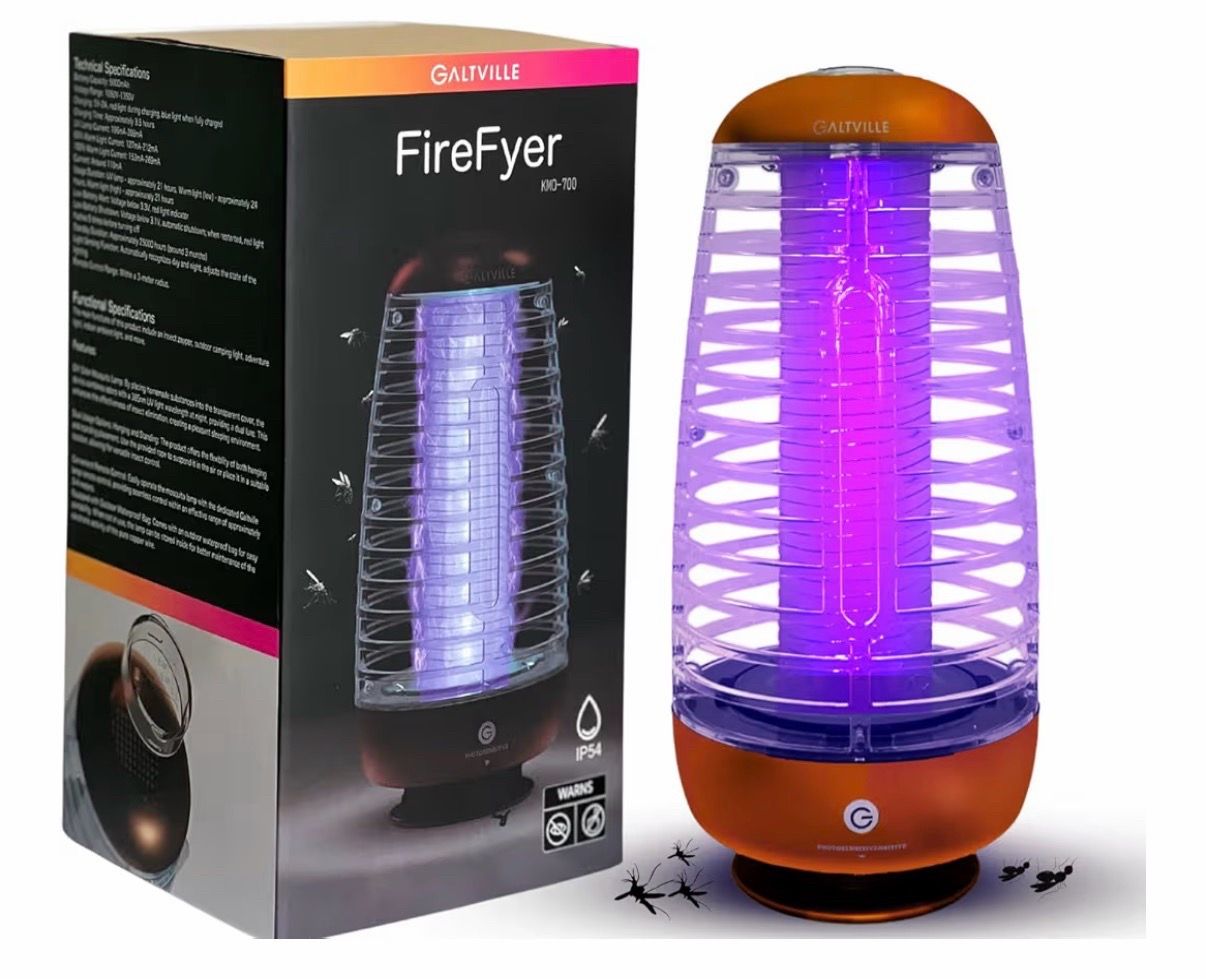 FireFlyer LED Mosquito Lamp for Indoor and Outdoor Use, 21 Hours Outdoor UV, Remote Control, Insect Killer, Mosquito Repellent, Fly Trap, Mosquito Rep