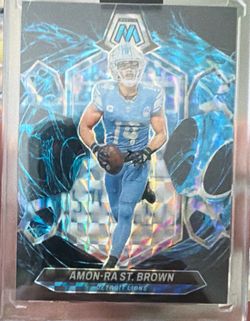 Amon-Ra St. Brown Panini Mosaic Genesis Football Card