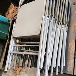 10  Metal foldable chairs