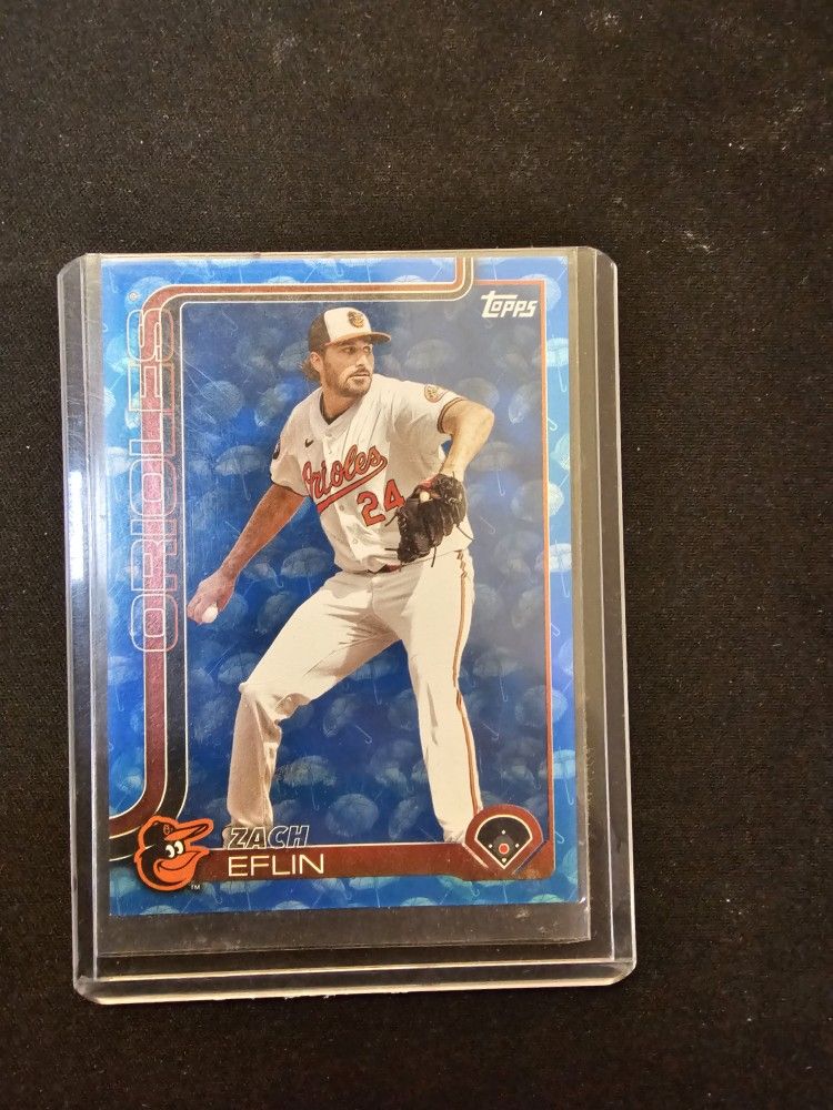 Rare Zach Eflin Blue Umbrella 10/10 Foil