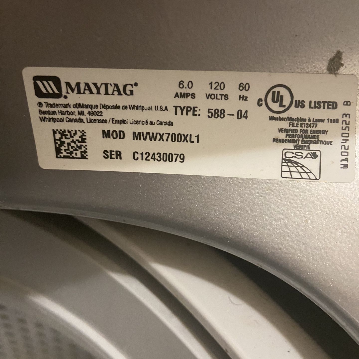 Samsung Washer And Whirlpool Dryer