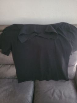 Black polo shirts