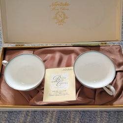 Noritake Bone China Tea Cups And Saucers