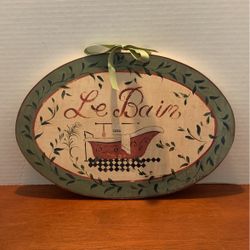 Le Bain Wall Arts Door Hanger 15” X 10”  A9