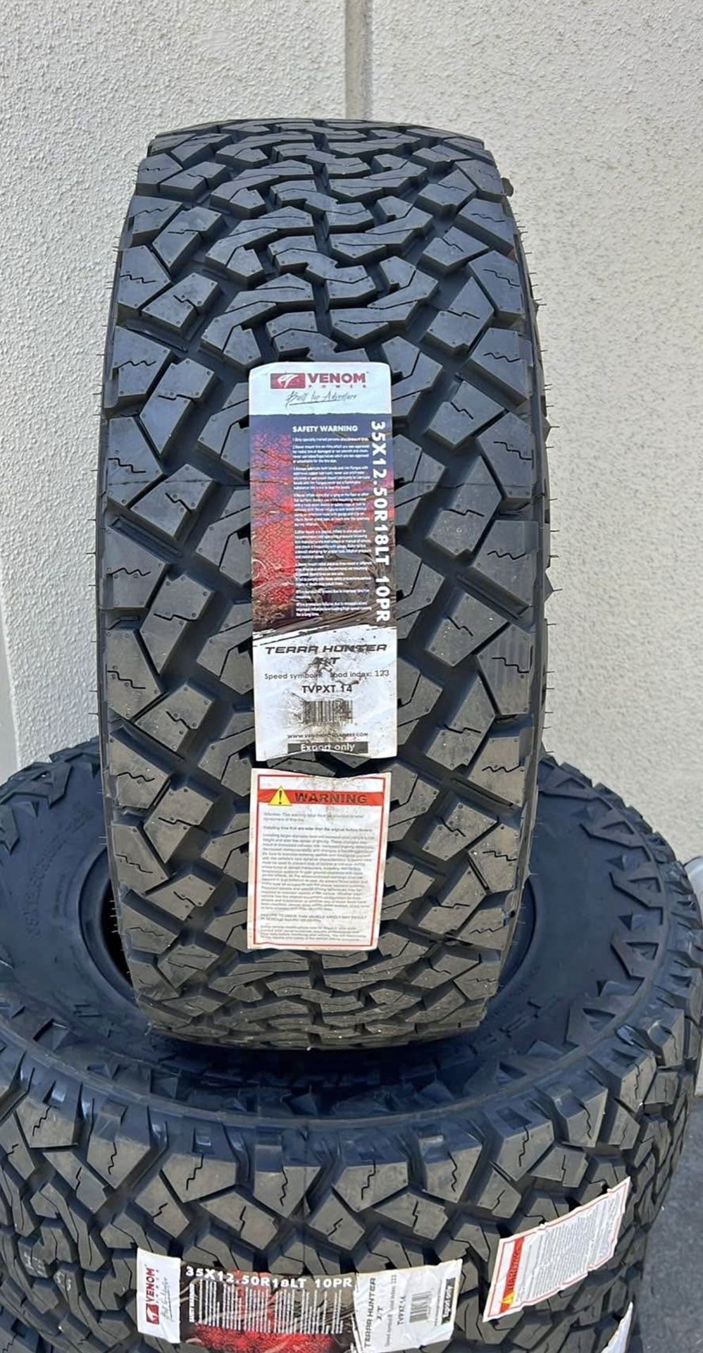 New Tires 35x12.50R18 Venom Terrain Hunter XT For Sale, WE FINANCE