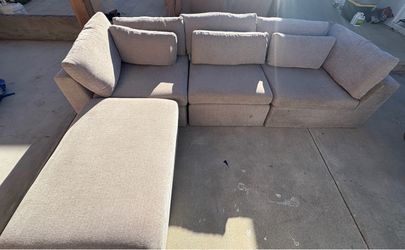 Grey Sectional Couches w/ Storage