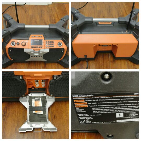 RIDGID R8408 JOBSITE RADIO W/ IPOD DOCK�