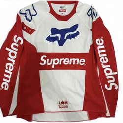 Supreme Fox racing moto jersey top