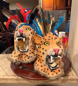 Mexica jaguar Headdress