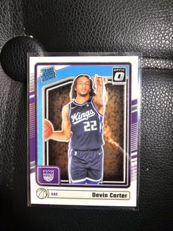 DEVIN CARTER KINGS OPTIC ROOKIE NBA PANINI SPORTS CARD!