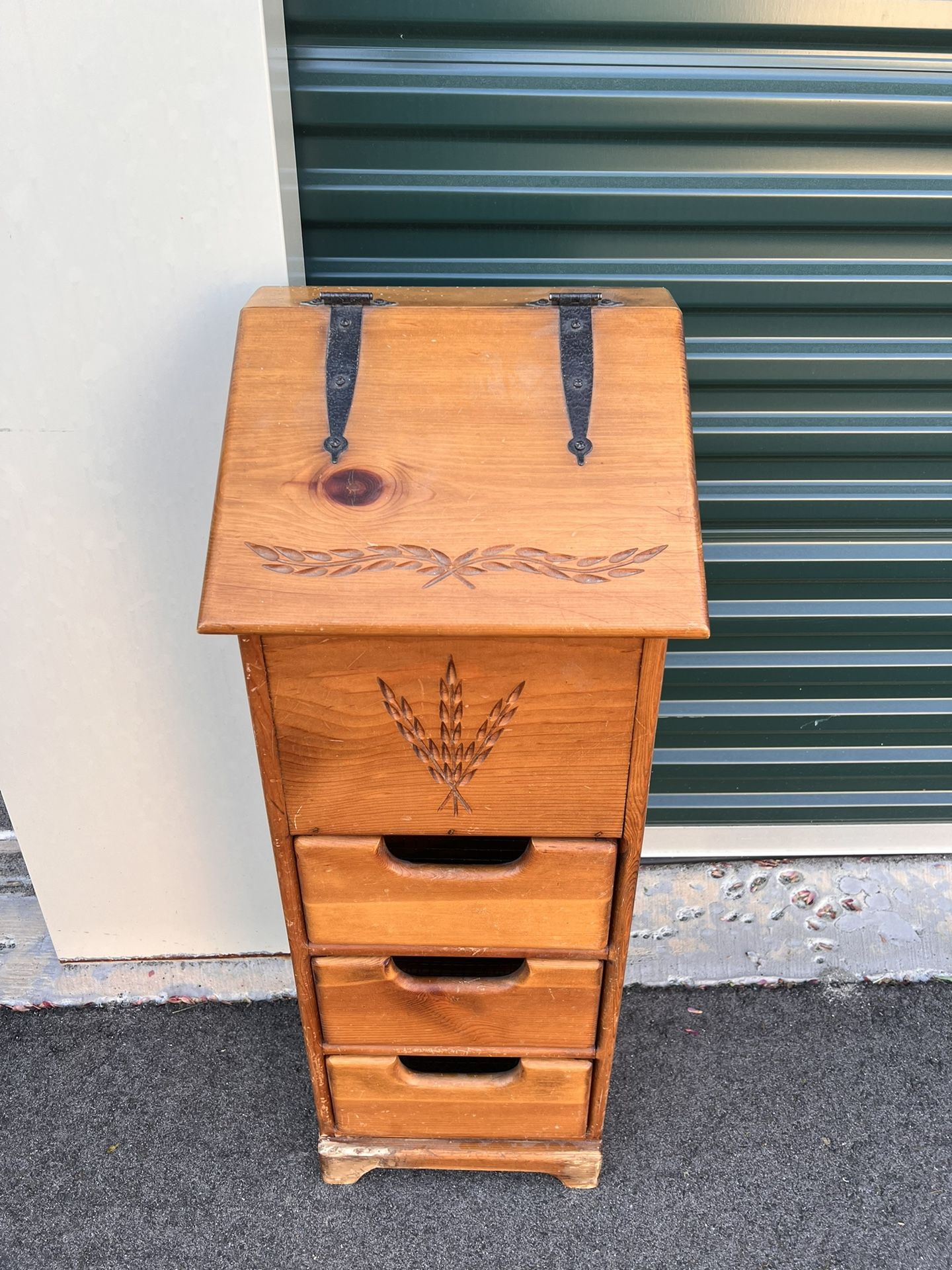 Vintage wooden potato Veggie & Onion Storage bin