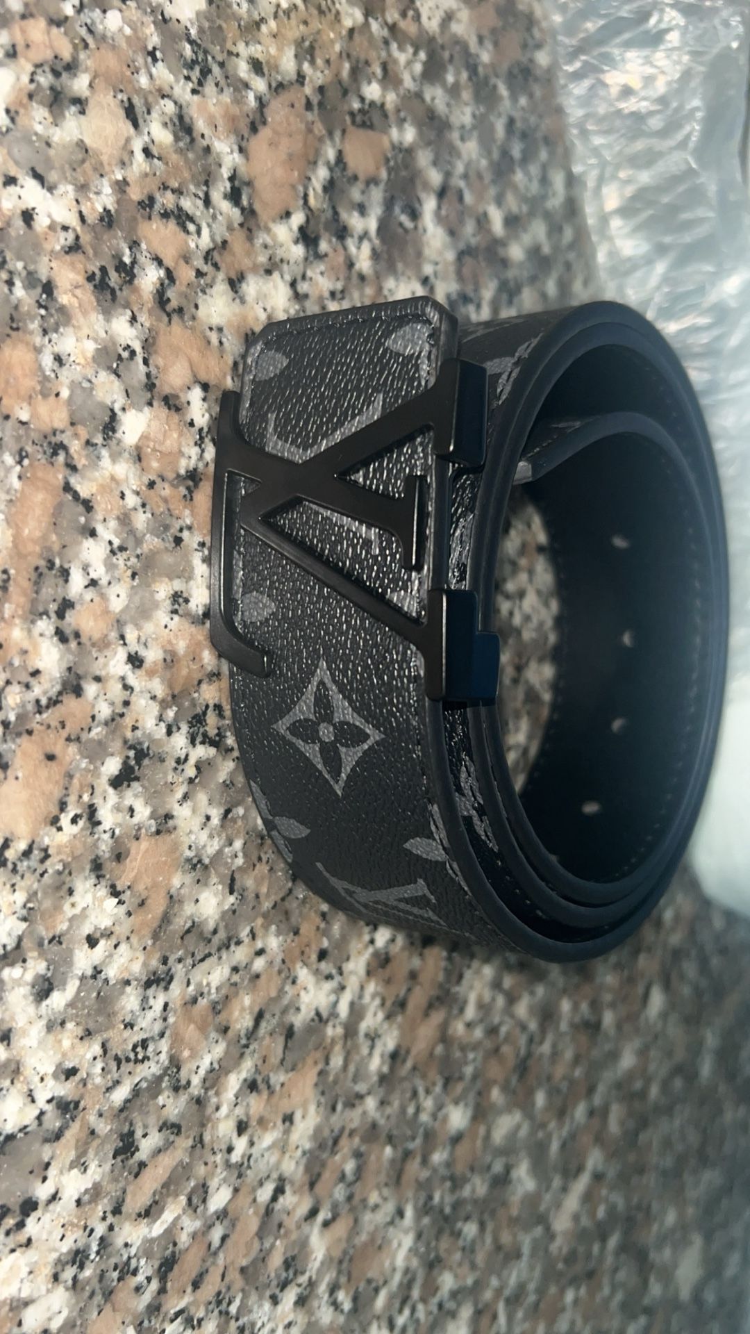 Louis Vuitton LV Initiales Black & Gray Belt
